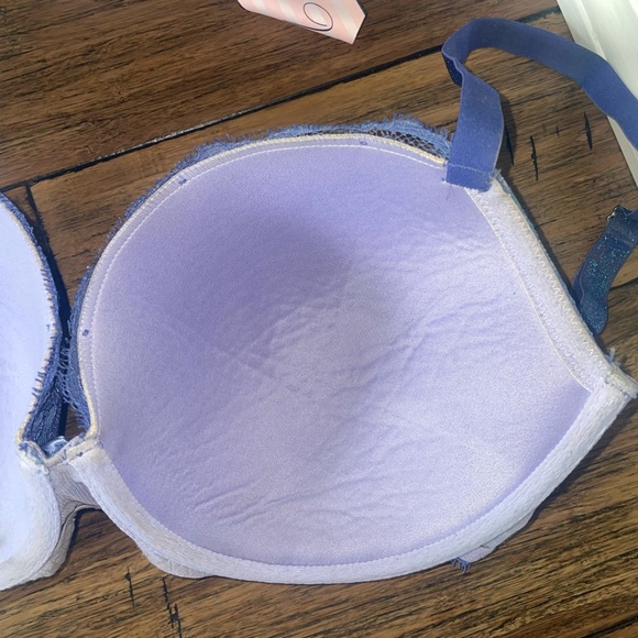 Victoria’s Secret💙Dream angels lined Demi blue lace bra - Picture 3 of 14